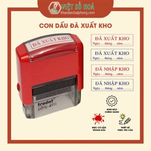 Khắc dấu đã xuất kho