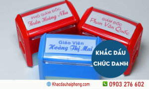 Khắc dấu chức danh tại Hải Phòng
