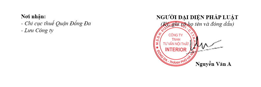 đóng dấu công ty đúng