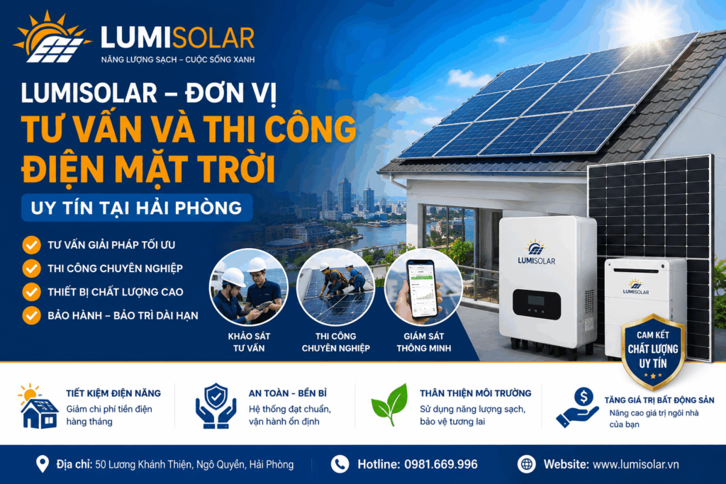 LumiSolar – Đơn vị tư vấn và thi công điện mặt trời uy tín tại Hải Phòng